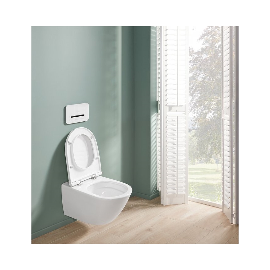 Villeroy & Boch 4670T9R1 - Závěsné WC s prkénkem SoftClose SUBWAY 3.0 keramika/bílá
