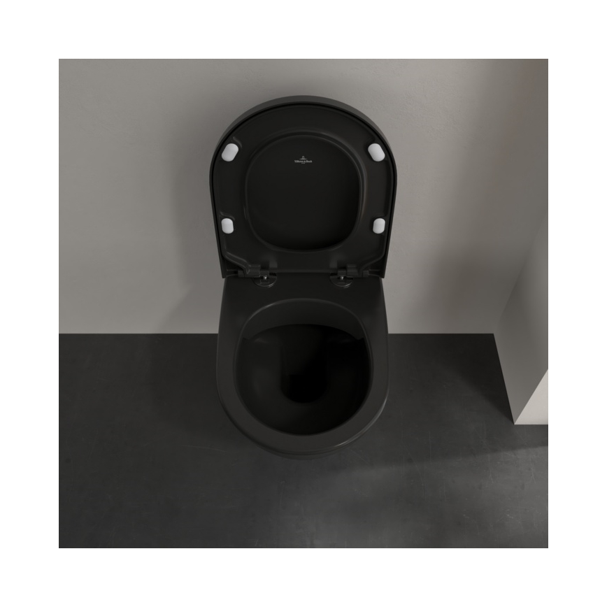 Villeroy & Boch 5614R0R7 - Závěsné WC SUBWAY keramika/černá