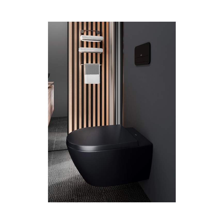 Villeroy & Boch 5614R0R7 - Závěsné WC SUBWAY keramika/černá