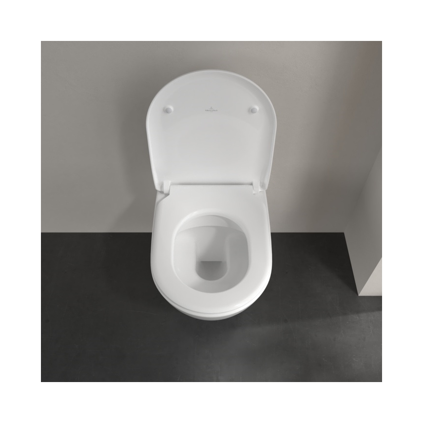 Villeroy & Boch 5614R2R1 - Závěsné WC s prkénkem SoftClose SUBWAY 2.0 keramika/bílá