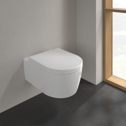 Villeroy & Boch 5656HR01 - Závěsné WC s prkénkem SoftClose AVENTO keramika/bílá