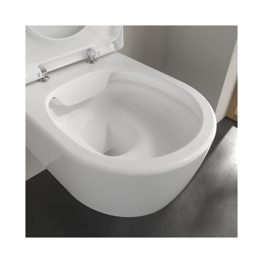 Villeroy & Boch 5656HR01 - Závěsné WC s prkénkem SoftClose AVENTO keramika/bílá