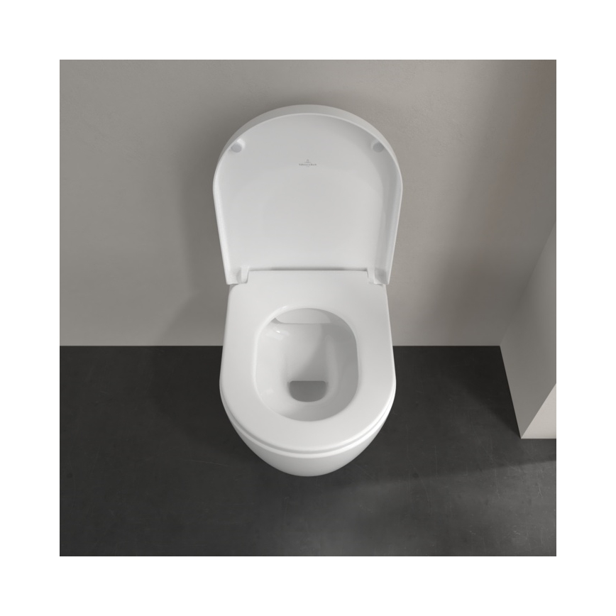 Villeroy & Boch 5656HRR1 - Závěsné WC s prkénkem SoftClose AVENTO keramika/bílá