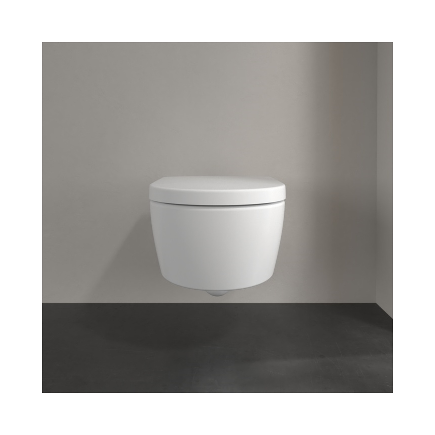 Villeroy & Boch 5656HRRW - Závěsné WC s prkénkem SoftClose AVENTO keramika/bílá