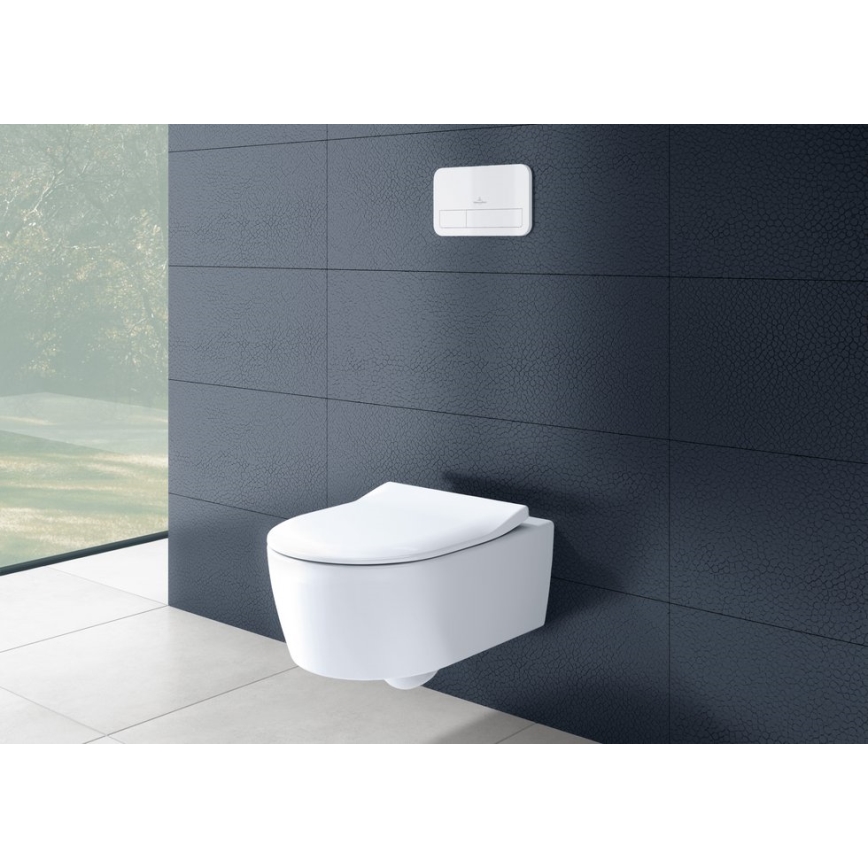 Villeroy & Boch 5656RSR1 - Závěsné WC s prkénkem SoftClose AVENTO keramika/bílá