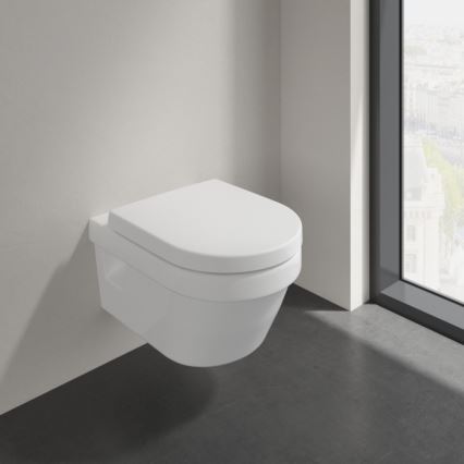 Villeroy & Boch 5684HRR1 - Závěsné WC s prkénkem SoftClose ARCHITECTURA keramika/bílá
