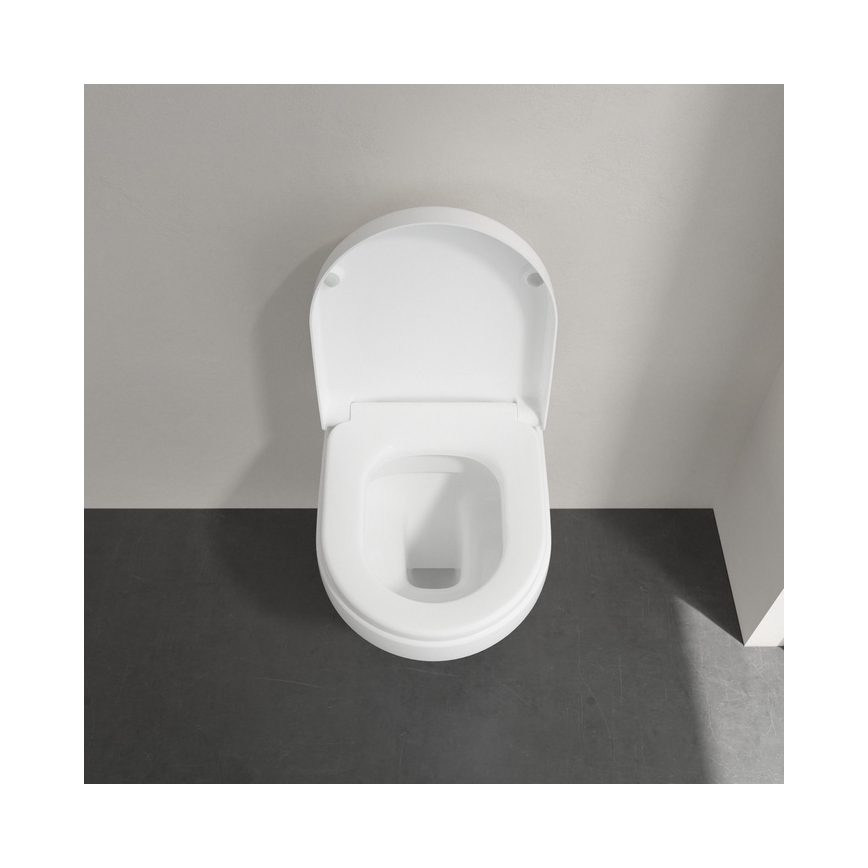 Villeroy & Boch 8M42S101 - Záchodové prkénko SoftClose SUBWAY 3.0 bílá