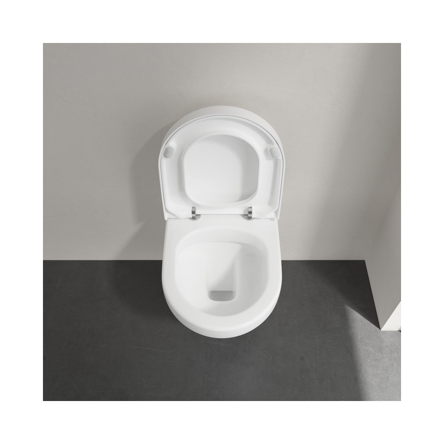 Villeroy & Boch 8M42S101 - Záchodové prkénko SoftClose SUBWAY 3.0 bílá