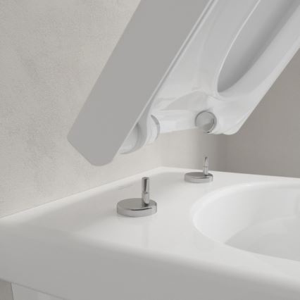 Villeroy & Boch 8M42S101 - Záchodové prkénko SoftClose SUBWAY 3.0 bílá