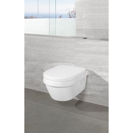 Villeroy & Boch 8M42S101 - Záchodové prkénko SoftClose SUBWAY 3.0 bílá