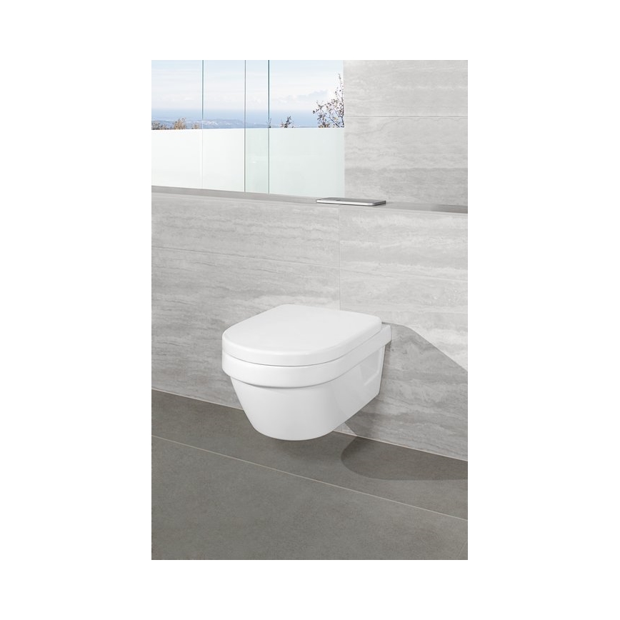 Villeroy & Boch 8M42S101 - Záchodové prkénko SoftClose SUBWAY 3.0 bílá