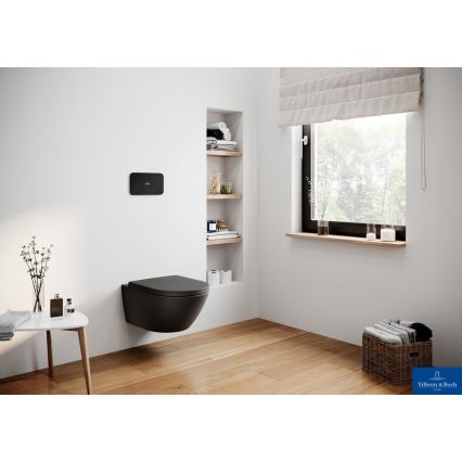 Villeroy & Boch 8M42S1R7 - Záchodové prkénko SoftClose SUBWAY černá