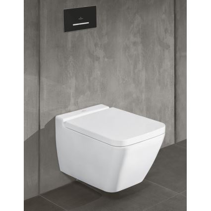 Villeroy & Boch 922169AN - Splachovací tlačítko VICONNECT matná černá/matný chrom