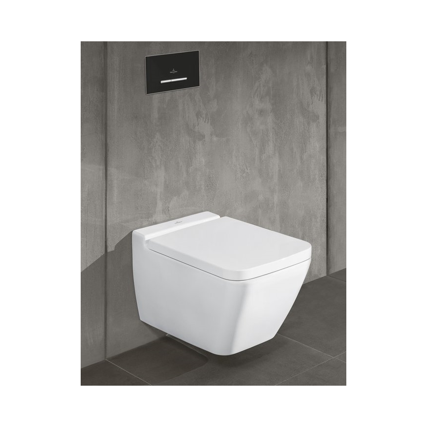 Villeroy & Boch 922169AN - Splachovací tlačítko VICONNECT matná černá/matný chrom