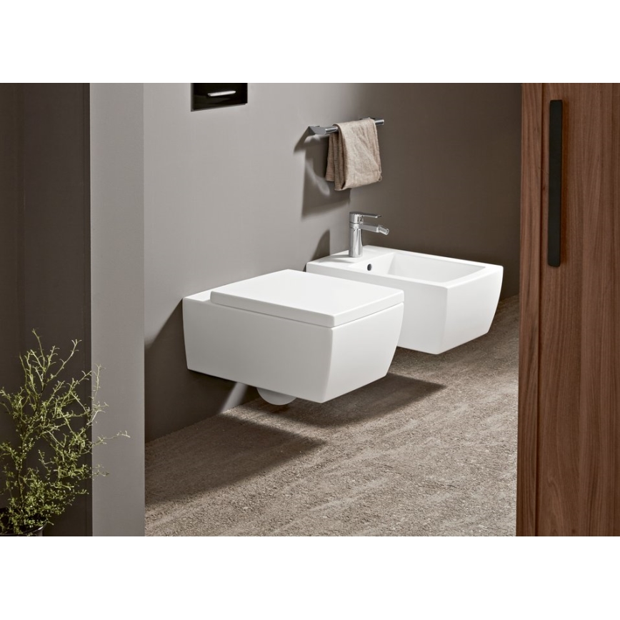 Villeroy & Boch 922169AN - Splachovací tlačítko VICONNECT matná černá/matný chrom