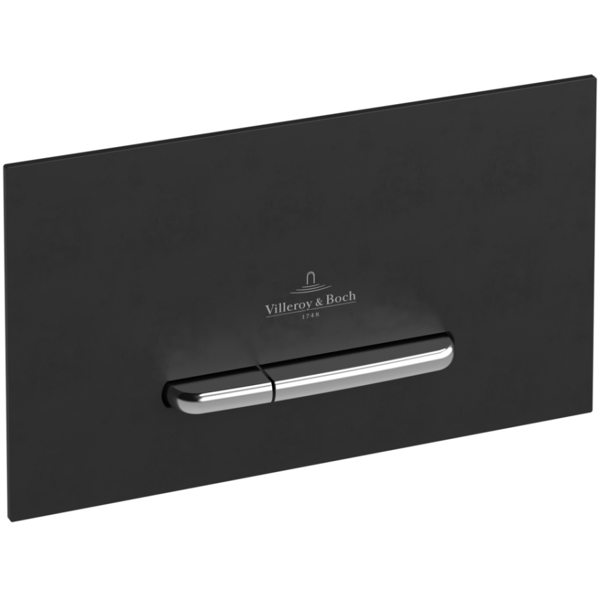 Villeroy & Boch 922169AN - Splachovací tlačítko VICONNECT matná černá/matný chrom
