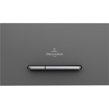 Villeroy & Boch 922169D8 - Splachovací tlačítko VICONNECT antracit/matný chrom