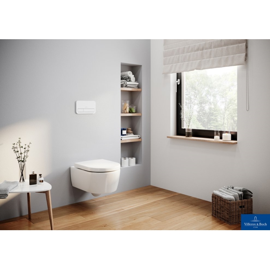 Villeroy & Boch 92249068 - Splachovací tlačítko VICONNECT bílá