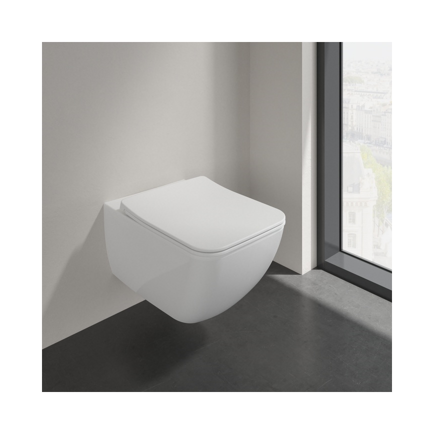 Villeroy & Boch 9M79S101 - Záchodové prkénko SoftClose VENTICELLO bílá