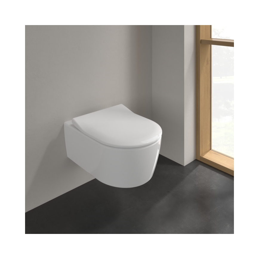 Villeroy & Boch 9M87S101 - Záchodové prkénko SoftClose AVENTO bílá