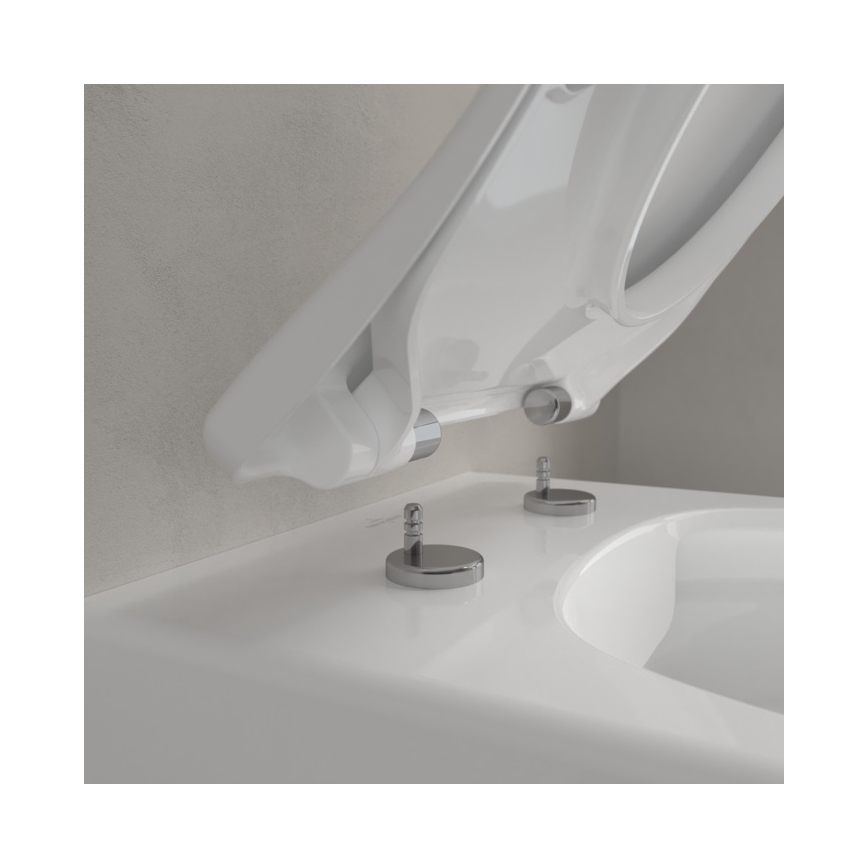 Villeroy & Boch 9M87S101 - Záchodové prkénko SoftClose AVENTO bílá