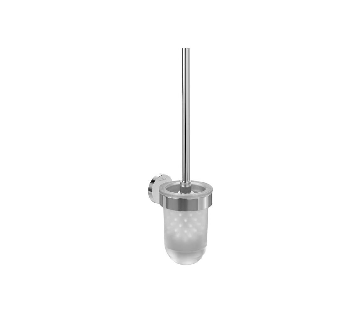 Villeroy & Boch TVA15101600061 - Nástěnná WC štětka ELEMENTS sklo/lesklý chrom TVA15101600061
