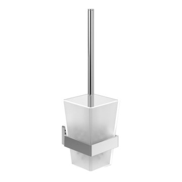 Villeroy & Boch TVA15201700061 - Nástěnná WC štětka ELEMENTS sklo/lesklý chrom