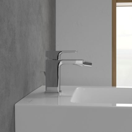 Villeroy & Boch TVB11200100061 - Bidetová baterie + výpusť SUBWAY 3.0 lesklý chrom