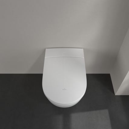 Villeroy & Boch V0E100R1 - Závěsný bidet s prkénkem SoftClose VICLEAN keramika/bílá +dálkové ovládání