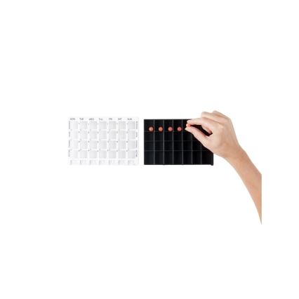 Vitility - Dávkovač léků týdenní bílá/černá