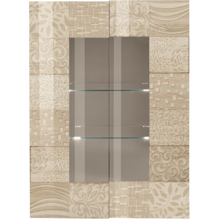 Vitrína ARIA 121x166x43 cm dub sonoma