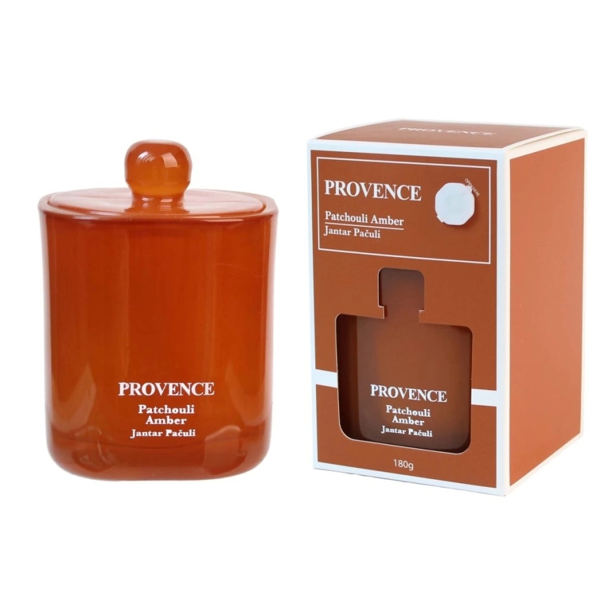 Vonná svíčka PATCHOULI JANTAR 180g 25 hod.