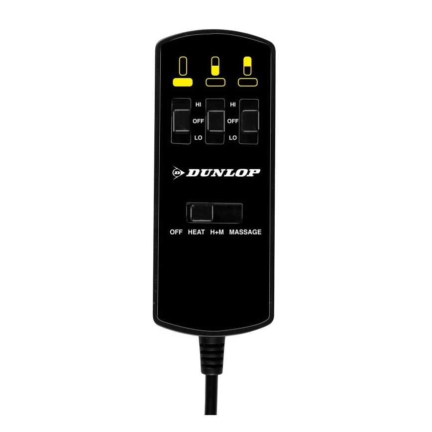 Vyhřívací a masážní podložka do auta DUNLOP 12V