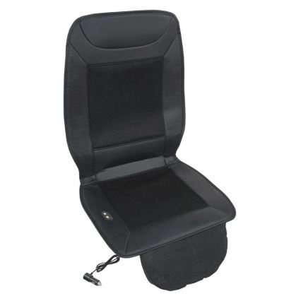 Vyhřívaný potah sedadla s ventilací 18W/12V černá