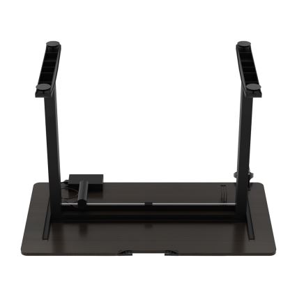 Výškově nastavitelný herní stůl CONTROL 110x60 cm hnědá/černá