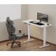 Výškově nastavitelný psací stůl LEVANO 140x60 cm bílá