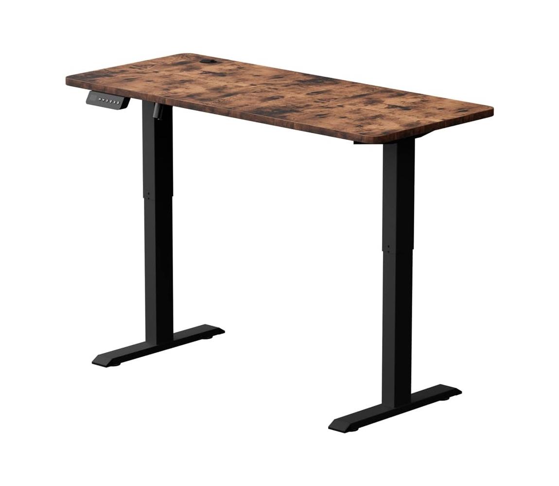Milagro Výškově nastavitelný psací stůl LEVANO 140x60 cm dřevo/černá MI2341