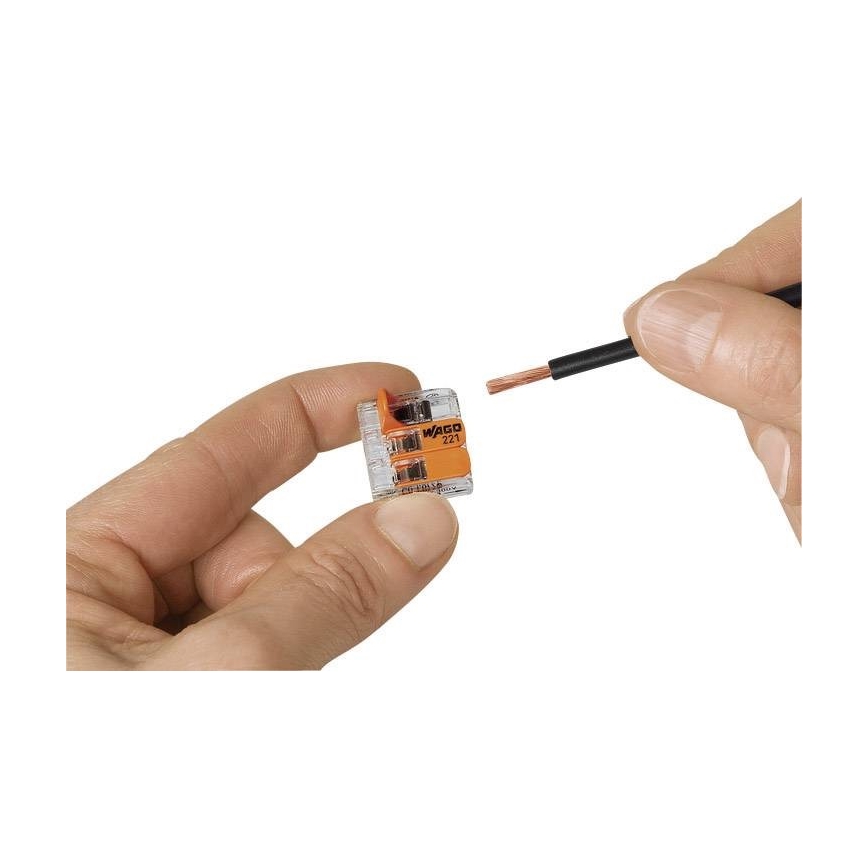 WAGO 221-413 - Spojovací svorka COMPACT 3x4 450V oranžová