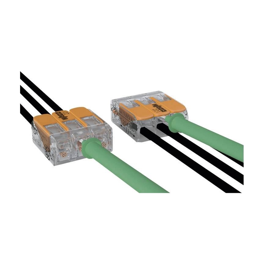 WAGO 221-413 - Spojovací svorka COMPACT 3x4 450V oranžová