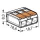 WAGO 221-413 - Spojovací svorka COMPACT 3x4 450V oranžová