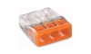 WAGO 2273-203 - Spojovací krabicová svorka COMPACT 3x2,5 450V oranžová