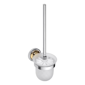 WC štětka 11x37,5 cm stříbrná/zlatá