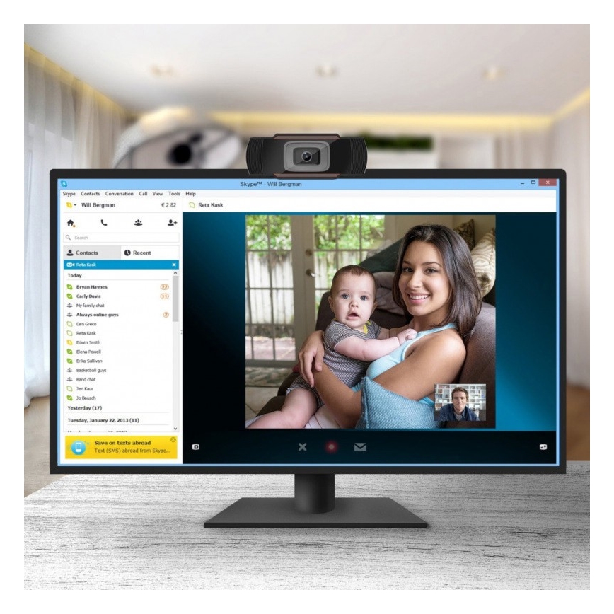 Webkamera s mikrofonem 1080P