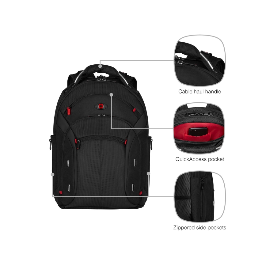 Wenger - Batoh na notebook 20 l 15" s kapsou na tablet 10" Gigabyte černá