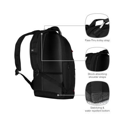 Wenger - Batoh na notebook 20 l 15" s kapsou na tablet 10" Gigabyte černá