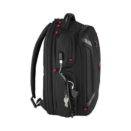 Wenger - Batoh na notebook 29 l 17,3'' s kapsou na tablet 12" Player One černá