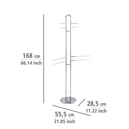 WENKO 15581100 - Stojan na ručníky PALERMO 55,5x168 cm lesklý chrom
