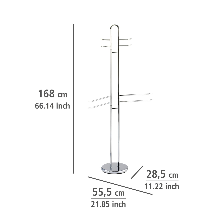 WENKO 15581100 - Stojan na ručníky PALERMO 55,5x168 cm lesklý chrom