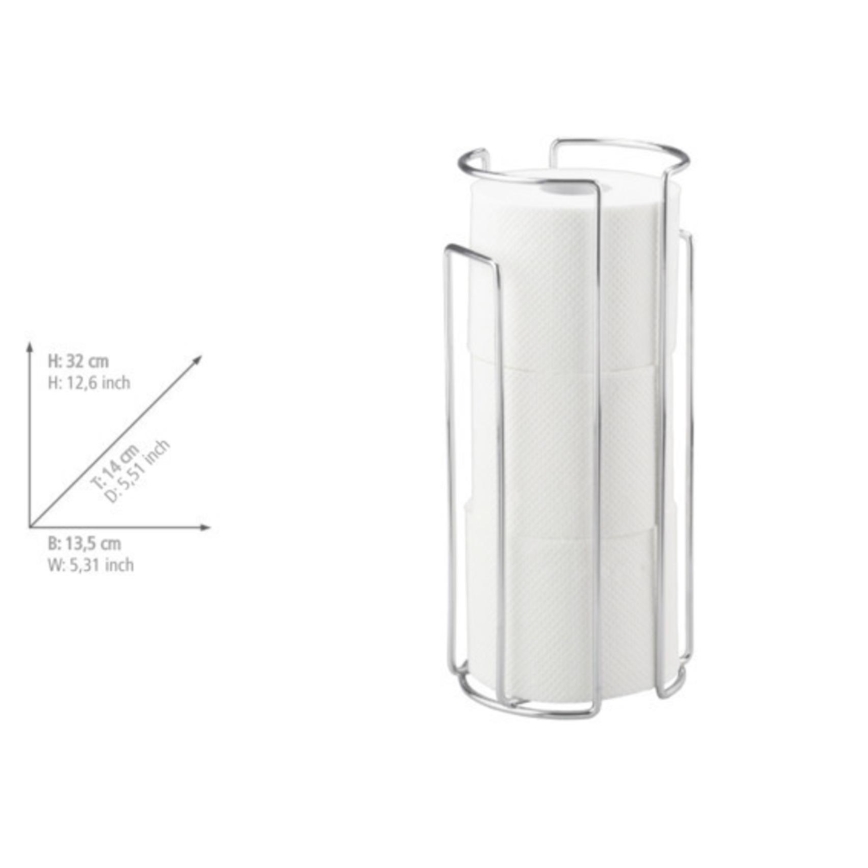 WENKO 16825100 - Držák toaletního papíru MILANO 13,5x32 cm lesklý chrom