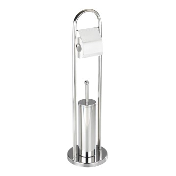 WENKO 16993100 - WC souprava VASTO 22x81 cm nerez/stříbrná